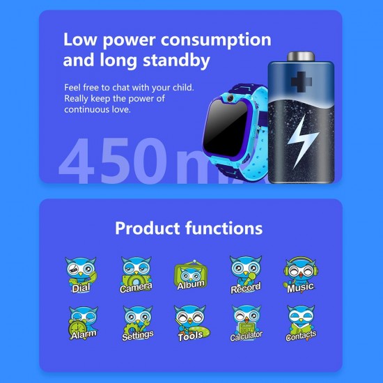 Kids Smart Watch 1.54 inches Touch Screen GPS Tracker SOS Call Game Voice Chat Camera IP65 Waterproof Wristwatch for Boys Girls Gifts Kids Smart Watch 1.54 inches Touch Screen GPS Tracker SOS Call Game Voice Chat Camera IP65 Waterproof Wristwatch for Boys Girls Gifts