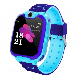 Kids Smart Watch 1.54 inches Touch Screen GPS Tracker SOS Call Game Voice Chat Camera IP65 Waterproof Wristwatch for Boys Girls Gifts