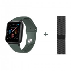 Smart Watch Men Women Full Touch Colorful Screen Silicone Band IP67 Waterproof Call Reminder Steps Counting Sleeping Monitor Heart Rate Blood Pressure Fitness Monitoring Newest Multi-sport Mode Smartwatch
