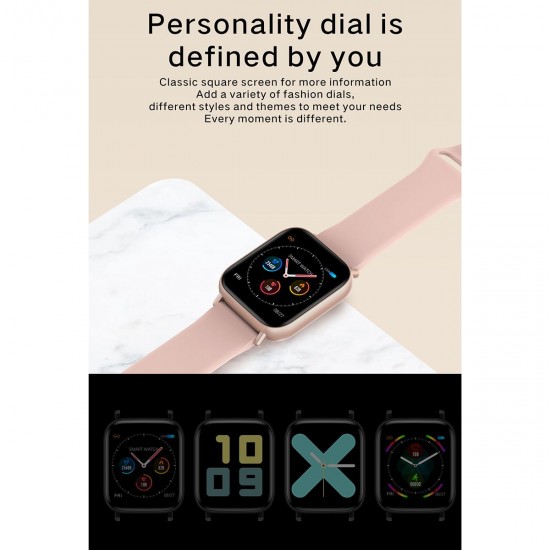 Smart Watch Men Women Full Touch Colorful Screen Silicone Band IP67 Waterproof Call Reminder Steps Counting Sleeping Monitor Heart Rate Blood Pressure Fitness Monitoring Newest Multi-sport Mode Smartwatch Smart Watch Men Women Full Touch Colorful Screen Silicone Band IP67 Waterproof Call Reminder Steps Counting Sleeping Monitor Heart Rate Blood Pressure Fitness Monitoring Newest Multi-sport Mode Smartwatch