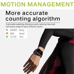 Smart Watch Men Women Full Touch Colorful Screen Silicone Band IP67 Waterproof Call Reminder Steps Counting Sleeping Monitor Heart Rate Blood Pressure Fitness Monitoring Newest Multi-sport Mode Smartwatch