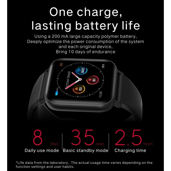 Smart Watch Men Women Full Touch Colorful Screen Silicone Band IP67 Waterproof Call Reminder Steps Counting Sleeping Monitor Heart Rate Blood Pressure Fitness Monitoring Newest Multi-sport Mode Smartwatch Smart Watch Men Women Full Touch Colorful Screen Silicone Band IP67 Waterproof Call Reminder Steps Counting Sleeping Monitor Heart Rate Blood Pressure Fitness Monitoring Newest Multi-sport Mode Smartwatch