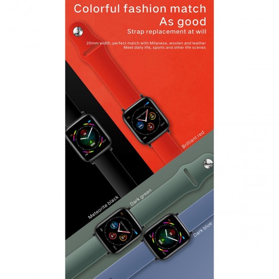 Smart Watch Men Women Full Touch Colorful Screen Silicone Band IP67 Waterproof Call Reminder Steps Counting Sleeping Monitor Heart Rate Blood Pressure Fitness Monitoring Newest Multi-sport Mode Smartwatch Smart Watch Men Women Full Touch Colorful Screen Silicone Band IP67 Waterproof Call Reminder Steps Counting Sleeping Monitor Heart Rate Blood Pressure Fitness Monitoring Newest Multi-sport Mode Smartwatch