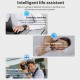 WB03 Smart Watch 1.3-Inch IPS Full-Touch Screen BT5.0 Fitness Tracker IP68 Waterproof Sleep/Heart Rate Monitor Multiple Sports Mode Notification/Call/Sedentary Reminder Remote Camera Compatible with Android iOS Black Black Silicone Strap