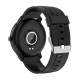 WB03 Smart Watch 1.3-Inch IPS Full-Touch Screen BT5.0 Fitness Tracker IP68 Waterproof Sleep/Heart Rate Monitor Multiple Sports Mode Notification/Call/Sedentary Reminder Remote Camera Compatible with Android iOS Black Black Silicone Strap