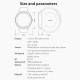 WB03 Smart Watch 1.3-Inch IPS Full-Touch Screen BT5.0 Fitness Tracker IP68 Waterproof Sleep/Heart Rate Monitor Multiple Sports Mode Notification/Call/Sedentary Reminder Remote Camera Compatible with Android iOS Black Black Silicone Strap