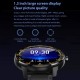 WB03 Smart Watch 1.3-Inch IPS Full-Touch Screen BT5.0 Fitness Tracker IP68 Waterproof Sleep/Heart Rate Monitor Multiple Sports Mode Notification/Call/Sedentary Reminder Remote Camera Compatible with Android iOS Black Black Silicone Strap