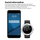 WB03 Smart Watch 1.3-Inch IPS Full-Touch Screen BT5.0 Fitness Tracker IP68 Waterproof Sleep/Heart Rate Monitor Multiple Sports Mode Notification/Call/Sedentary Reminder Remote Camera Compatible with Android iOS Black Black Silicone Strap