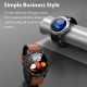 WB03 Smart Watch 1.3-Inch IPS Full-Touch Screen BT5.0 Fitness Tracker IP68 Waterproof Sleep/Heart Rate Monitor Multiple Sports Mode Notification/Call/Sedentary Reminder Remote Camera Compatible with Android iOS Black Black Silicone Strap