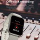 A20 PRO Smart Sports Watch 1.69'' IPS Full-touch Screen BT Call Local Massive Music Body Temperature Monitor Long Standby Split-screen Task Intelligent Encryption Multi-theme Styles One-click Recording