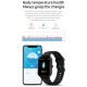 A20 PRO Smart Sports Watch 1.69'' IPS Full-touch Screen BT Call Local Massive Music Body Temperature Monitor Long Standby Split-screen Task Intelligent Encryption Multi-theme Styles One-click Recording