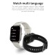 A20 PRO Smart Sports Watch 1.69'' IPS Full-touch Screen BT Call Local Massive Music Body Temperature Monitor Long Standby Split-screen Task Intelligent Encryption Multi-theme Styles One-click Recording