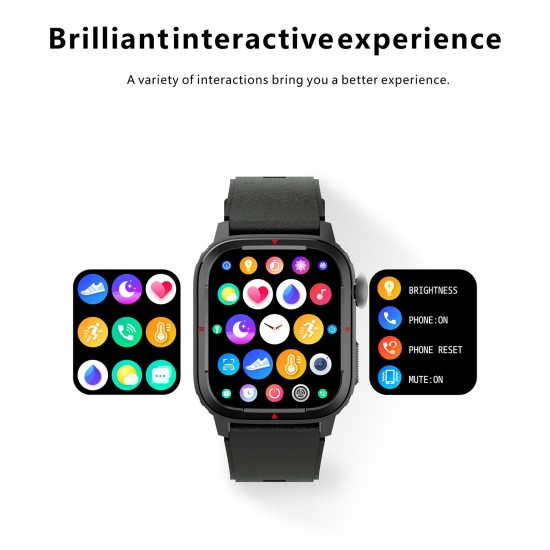 Q25 Smart Sports Watch 1.7'' TFT Full-Touch Screen BT Call Body Temperature/Heart Rate/Sleep/Blood Pressure Monitor Multiple Sports Mode Message/Call Reminder Compatible with Android iOS Q25 Smart Sports Watch 1.7'' TFT Full-Touch Screen BT Call Body Temperature/Heart Rate/Sleep/Blood Pressure Monitor Multiple Sports Mode Message/Call Reminder Compatible with Android iOS