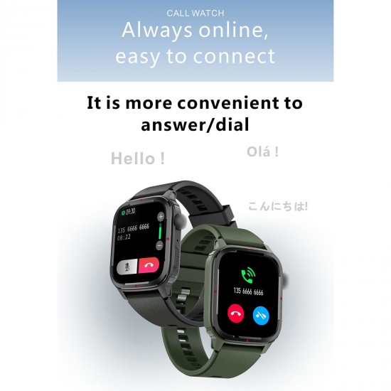 Q25 Smart Sports Watch 1.7'' TFT Full-Touch Screen BT Call Body Temperature/Heart Rate/Sleep/Blood Pressure Monitor Multiple Sports Mode Message/Call Reminder Compatible with Android iOS Q25 Smart Sports Watch 1.7'' TFT Full-Touch Screen BT Call Body Temperature/Heart Rate/Sleep/Blood Pressure Monitor Multiple Sports Mode Message/Call Reminder Compatible with Android iOS