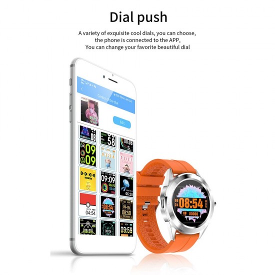 Multi-function Large Screen Waterproof Intelligent Watch BT Call Message Reminder Sport Record Health Monitor (Black)