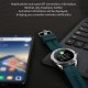 Multi-function Large Screen Waterproof Intelligent Watch BT Call Message Reminder Sport Record Health Monitor (Black)