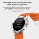 Multi-function Large Screen Waterproof Intelligent Watch BT Call Message Reminder Sport Record Health Monitor (Black)