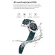 Multi-function Large Screen Waterproof Intelligent Watch BT Call Message Reminder Sport Record Health Monitor (Black)