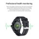 Multi-function Large Screen Waterproof Intelligent Watch BT Call Message Reminder Sport Record Health Monitor (Black)