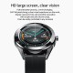 Multi-function Large Screen Waterproof Intelligent Watch BT Call Message Reminder Sport Record Health Monitor (Black)