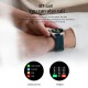Multi-function Large Screen Waterproof Intelligent Watch BT Call Message Reminder Sport Record Health Monitor (Black)