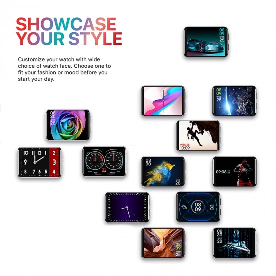 DM100 4G Smart Watch Sports WiFi GPS BT Smartwatch 2.86 Inch Touch Screen Android 7.1 1GB/16GB Music Player Phone Call 5MP Camera IP67 Waterproof Support Nano SIM Card Heart Rate Tracker Pedometer DM100 4G Smart Watch Sports WiFi GPS BT Smartwatch 2.86 Inch Touch Screen Android 7.1 1GB/16GB Music Player Phone Call 5MP Camera IP67 Waterproof Support Nano SIM Card Heart Rate Tracker Pedometer