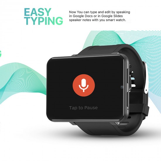 DM100 4G Smart Watch Sports WiFi GPS BT Smartwatch 2.86 Inch Touch Screen Android 7.1 1GB/16GB Music Player Phone Call 5MP Camera IP67 Waterproof Support Nano SIM Card Heart Rate Tracker Pedometer DM100 4G Smart Watch Sports WiFi GPS BT Smartwatch 2.86 Inch Touch Screen Android 7.1 1GB/16GB Music Player Phone Call 5MP Camera IP67 Waterproof Support Nano SIM Card Heart Rate Tracker Pedometer