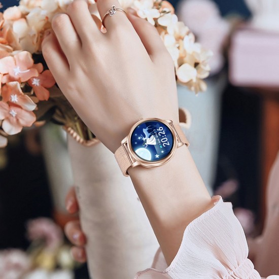 Women Smart Watch Fitness Tracker Bluetooth Bracelet Smart Sports Band Heart Rate Blood Pressure Sleeping Monitor Wristband Touch Screen IP67 Waterproof Information Reminder