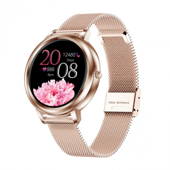 Women Smart Watch Fitness Tracker Bluetooth Bracelet Smart Sports Band Heart Rate Blood Pressure Sleeping Monitor Wristband Touch Screen IP67 Waterproof Information Reminder