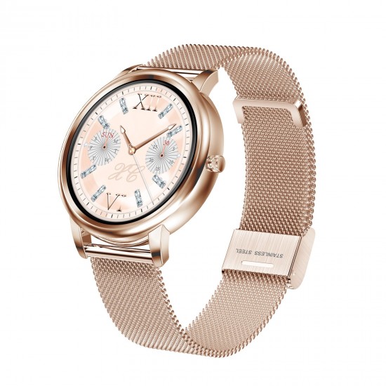 Women Smart Watch Fitness Tracker Bluetooth Bracelet Smart Sports Band Heart Rate Blood Pressure Sleeping Monitor Wristband Touch Screen IP67 Waterproof Information Reminder