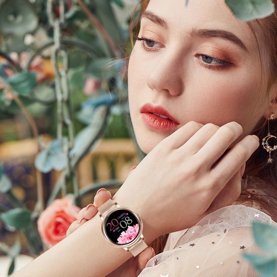 Women Smart Watch Fitness Tracker Bluetooth Bracelet Smart Sports Band Heart Rate Blood Pressure Sleeping Monitor Wristband Touch Screen IP67 Waterproof Information Reminder