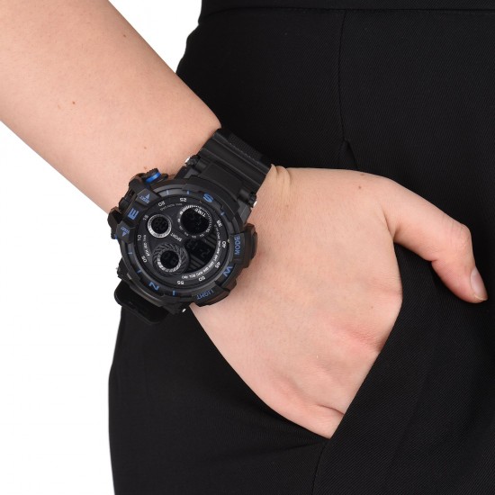Men's Watch Sports Electronic Watch Cool Luminous Wristwatch Outdoor Waterproof Watches Big Screen Stopwatch Alarm Clock Hourly Chime Men's Watch Sports Electronic Watch Cool Luminous Wristwatch Outdoor Waterproof Watches Big Screen Stopwatch Alarm Clock Hourly Chime