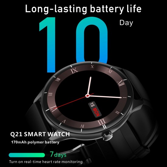 Q21 Smart Watch Fitness Tracker BT 5.0 Bracelet Smart Sports Band Body Thermometer Heart Rate Oxygen Blood Pressure Sleep Monitor Wristband Touch Screen IP68 Waterproof Call Information Reminder Q21 Smart Watch Fitness Tracker BT 5.0 Bracelet Smart Sports Band Body Thermometer Heart Rate Oxygen Blood Pressure Sleep Monitor Wristband Touch Screen IP68 Waterproof Call Information Reminder